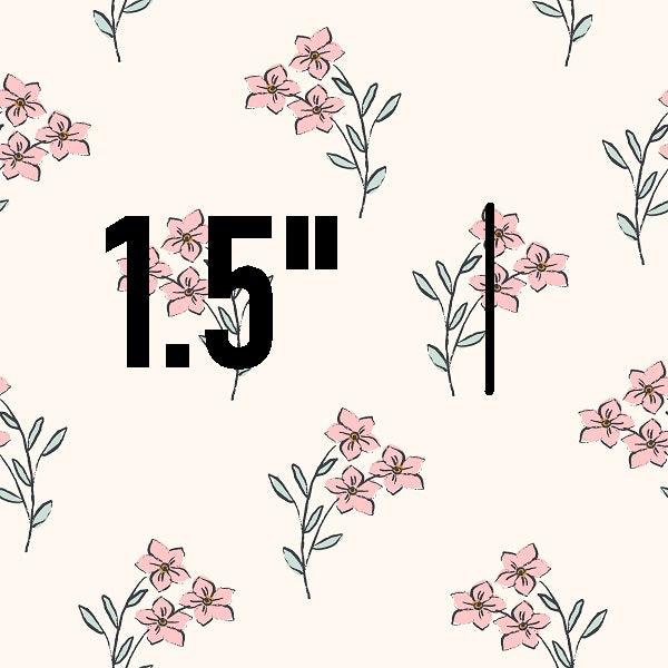Indy Bloom Fabric Bee My Valentine Forget Me Not In Pink 07 – premium custom printed fabric for sewing | Fabric by Missy Rose