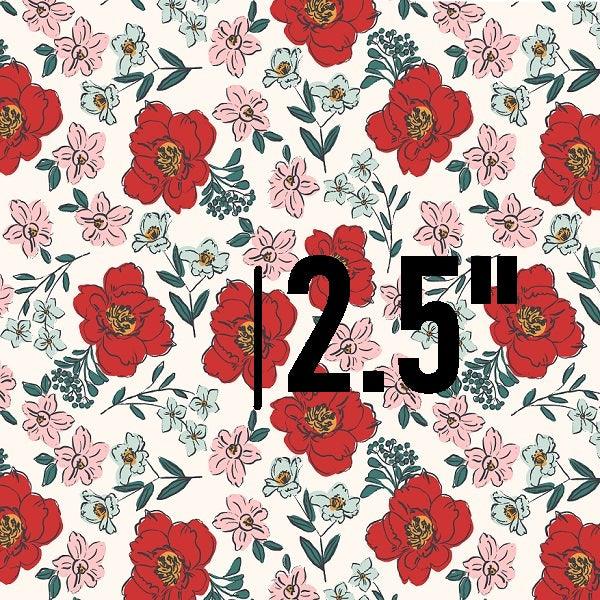 Indy Bloom Fabric Bee My Valentine Sweat Pea Red 02 – Australian custom printed fabric pre-order | Fabric by Missy Rose