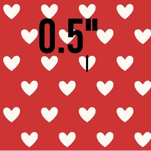 Indy Bloom Fabric Bee My Valentine Dotted Hearts in Red 19 – pre-order designer fabric Australia | Fabric by Missy Rose