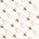 Indy Bloom Fabric - Bee My Valentine - Honey Bee in Cream 12