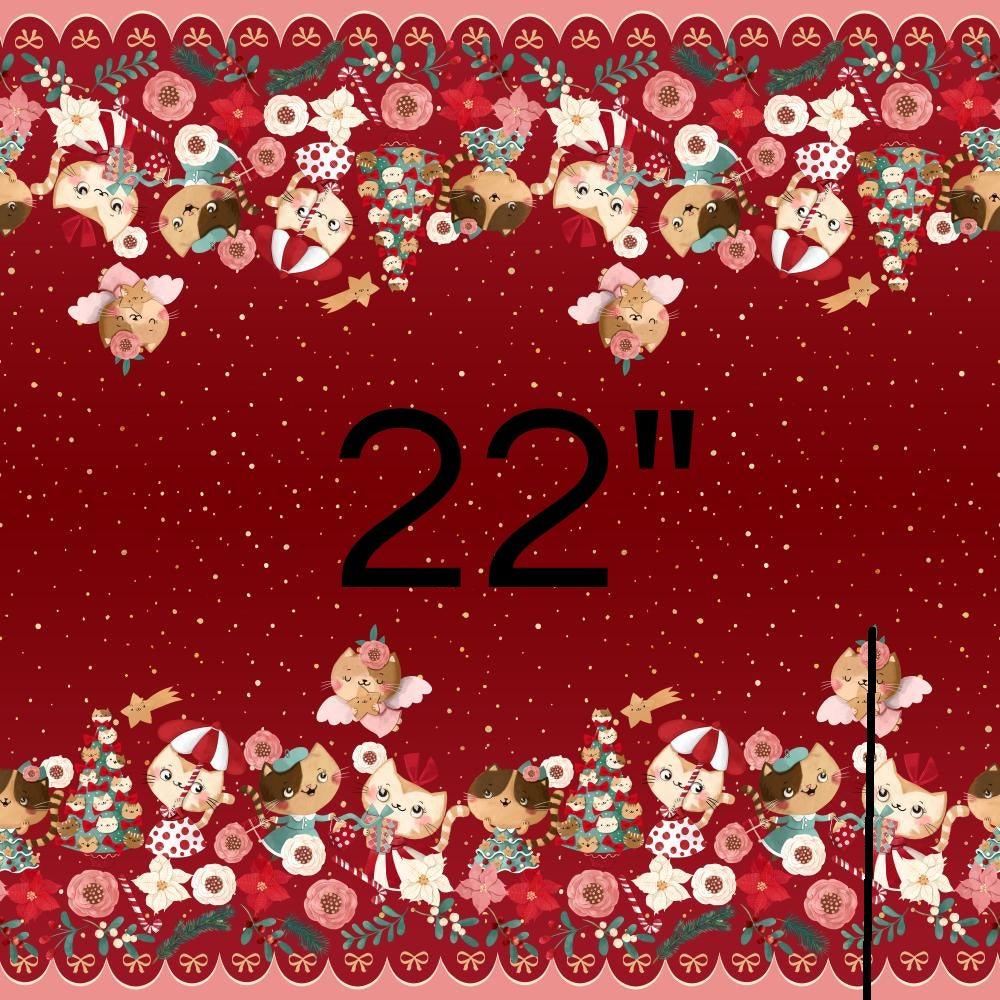 Border Print Fabric 07 – custom printed pre-order fabric Australia | Fabric by Missy Rose