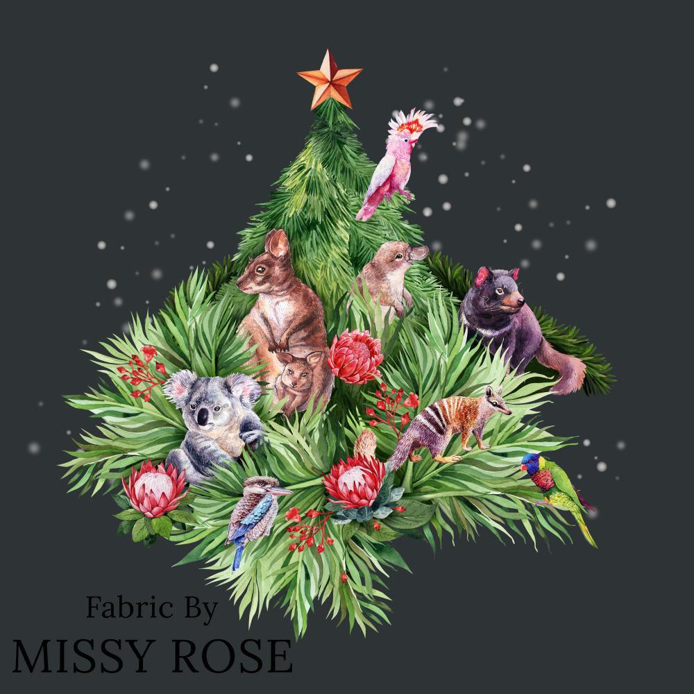 Christmas Design 10 Panel Fabric – Australian custom printed fabric pre-order | Fabric by Missy Rose