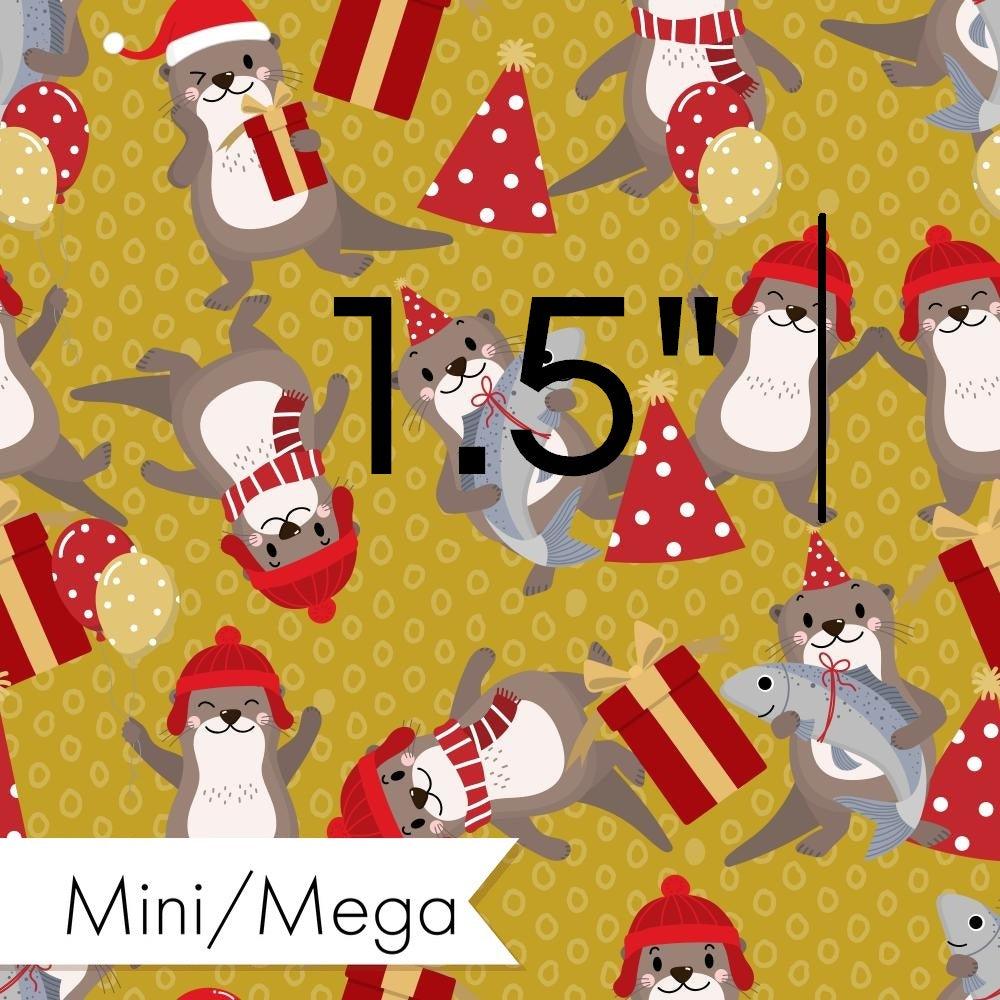 Christmas Design 100 Otter Fabric – pre-order designer fabric Australia | Fabric by Missy Rose