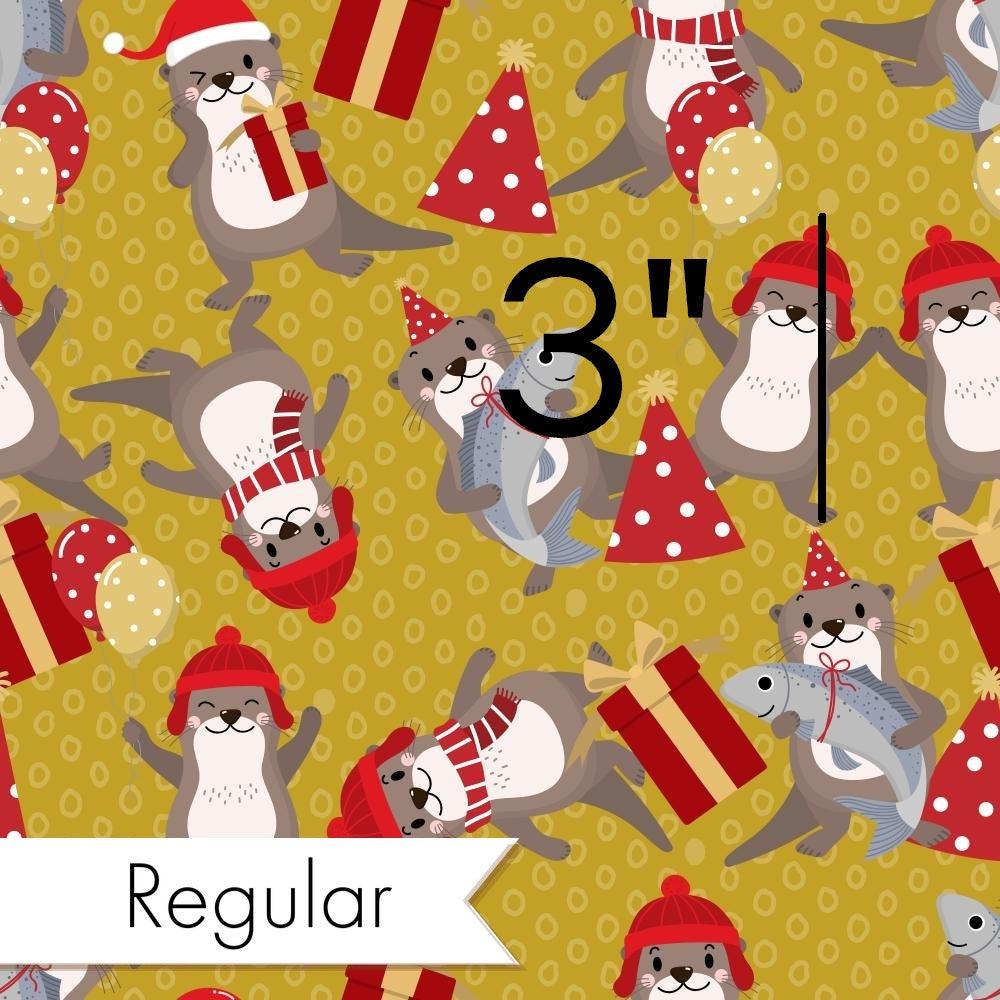 Christmas Design 100 Otter Fabric – premium custom printed fabric for sewing | Fabric by Missy Rose