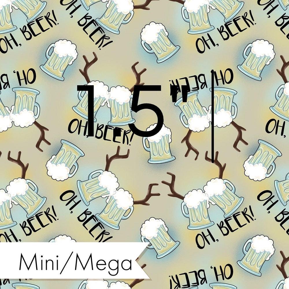 Christmas Design 102 Oh Beer Fabric – custom printed pre-order fabric Australia | Fabric by Missy Rose