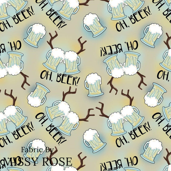 Christmas - Design 102 - Oh Beer Fabric