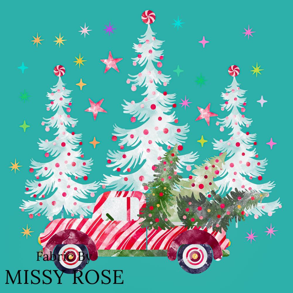 Christmas Design 104 Panel fabric – custom printed pre-order fabric Australia | Fabric by Missy Rose