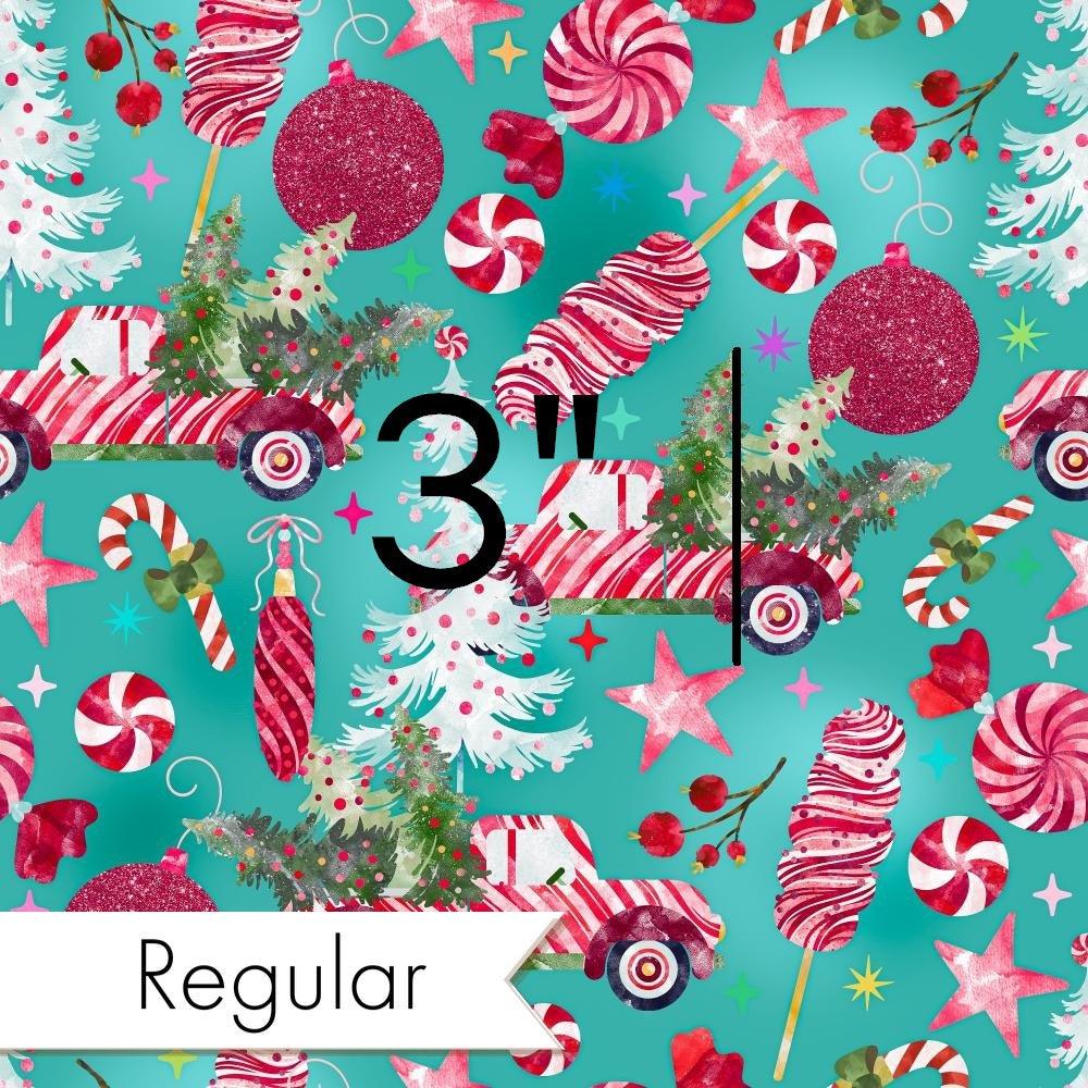 Christmas Design 104 Peppermint Truck Fabric – made-to-order custom fabric by the metre | Fabric by Missy Rose
