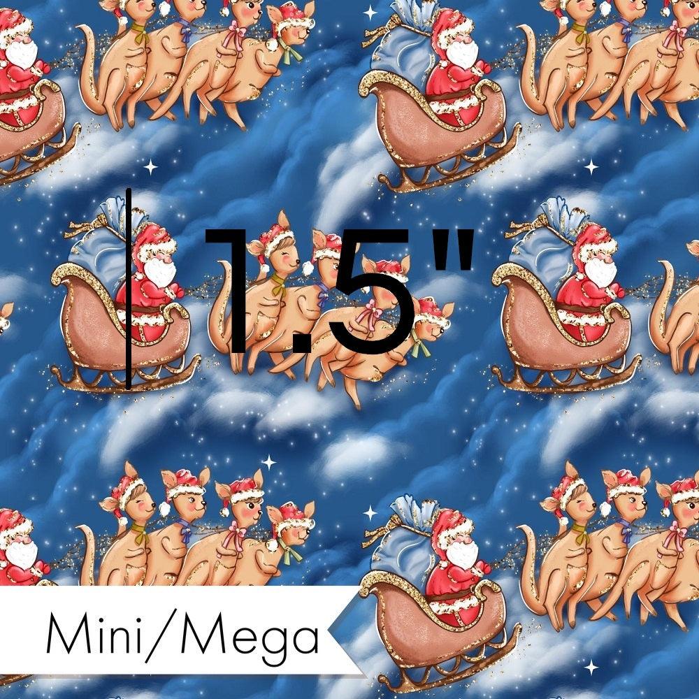 Christmas Design 105 Kanga Sleigh Fabric – premium custom printed fabric for sewing | Fabric by Missy Rose