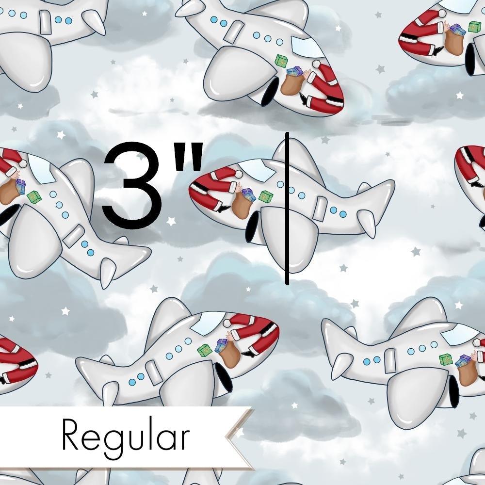 Christmas Design 109 Airplane Fabric – custom printed pre-order fabric Australia | Fabric by Missy Rose