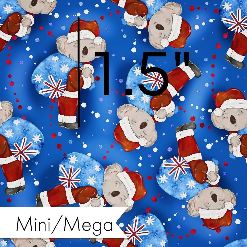 Christmas Design 11 Santa Koala Fabric – pre-order designer fabric Australia | Fabric by Missy Rose
