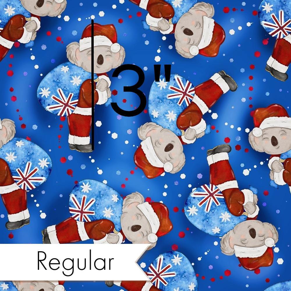 Christmas Design 11 Santa Koala Fabric – premium custom printed fabric for sewing | Fabric by Missy Rose