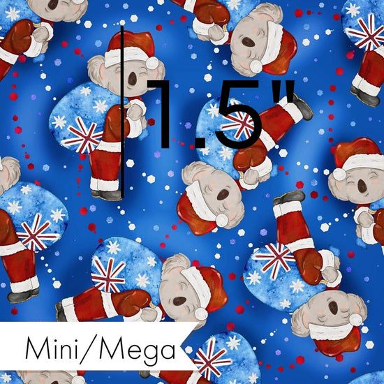 Christmas - Design 11 - Santa Koala Fabric