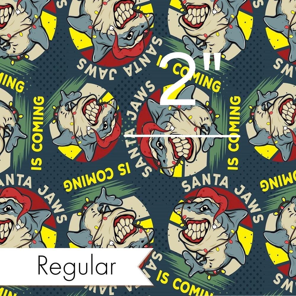 Christmas Design 110 Santa Jaws Fabric – Australian custom printed fabric pre-order | Fabric by Missy Rose