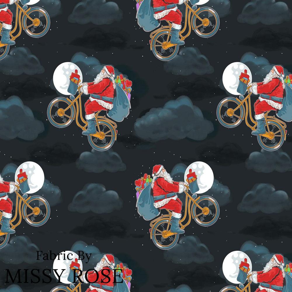 Christmas Design 111 Bicycle Fabric – Australian custom printed fabric pre-order | Fabric by Missy Rose