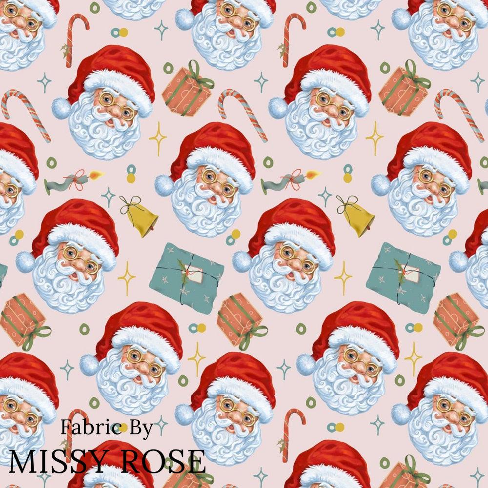 Christmas Design 112 Santa Fabric – premium custom printed fabric for sewing | Fabric by Missy Rose