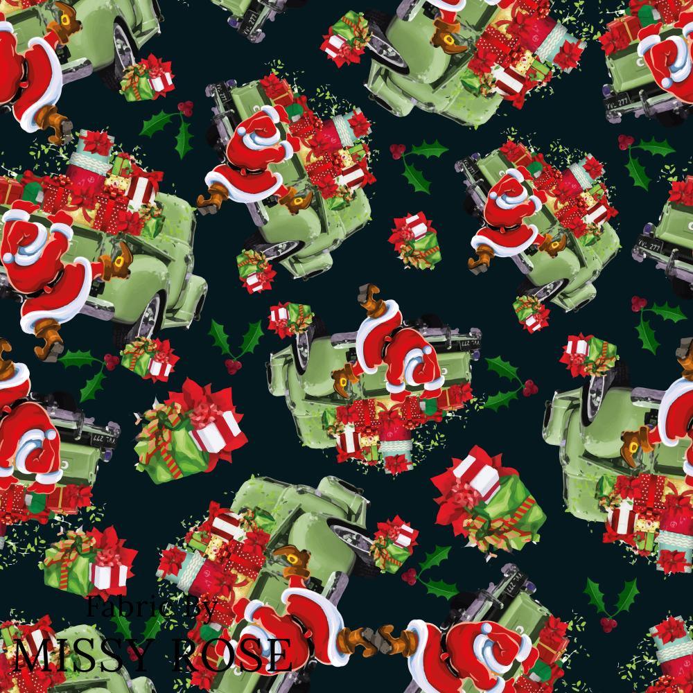 Christmas Design 113 Truck Fabric – pre-order designer fabric Australia | Fabric by Missy Rose