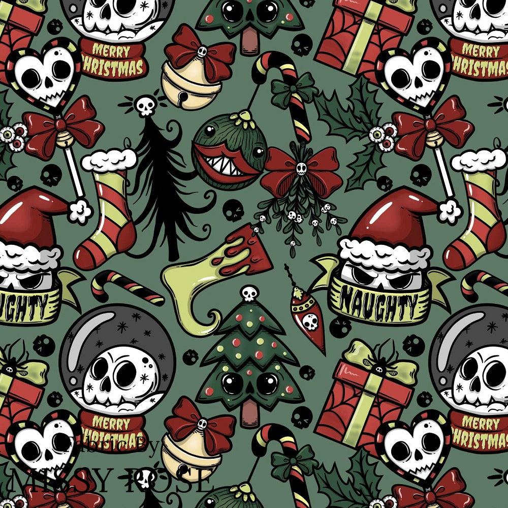 Christmas Design 117 Spooky Fabric – premium custom printed fabric for sewing | Fabric by Missy Rose