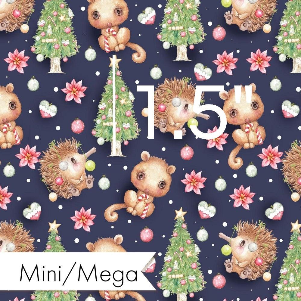 Christmas Design 12 Navy Australian Animal Fabric – made-to-order custom fabric by the metre | Fabric by Missy Rose