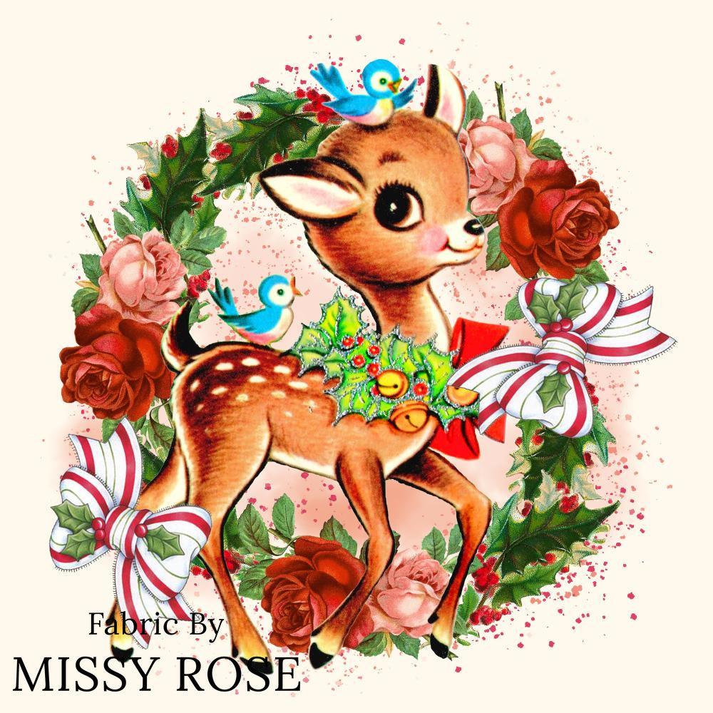 Christmas Design 122 Panel fabric – premium custom printed fabric for sewing | Fabric by Missy Rose