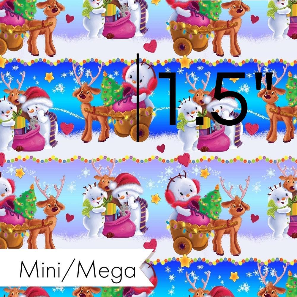 Christmas Design 123 Cute Snow People Fabric – Australian custom printed fabric pre-order | Fabric by Missy Rose