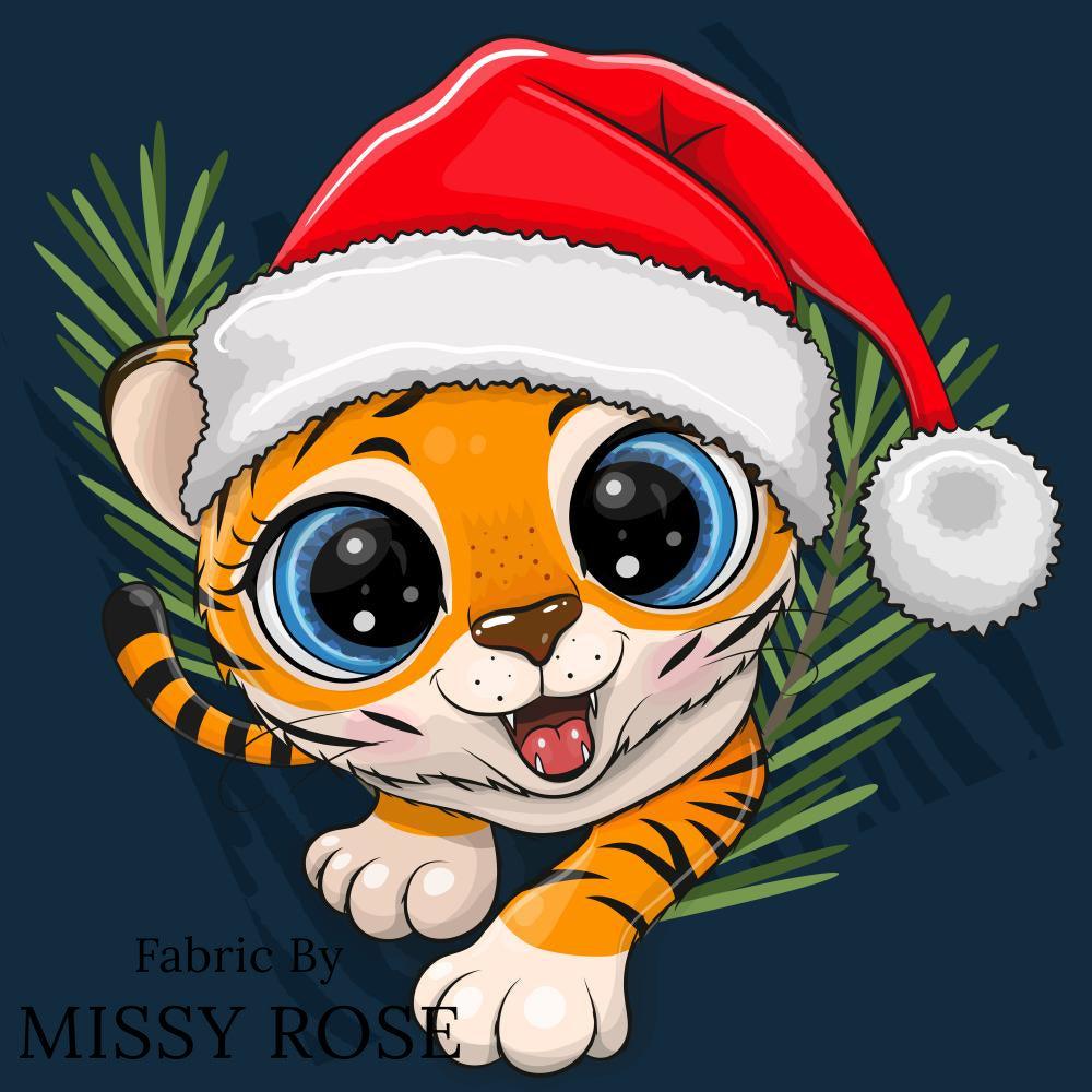 Christmas Design 124 Panel fabric – custom printed pre-order fabric Australia | Fabric by Missy Rose