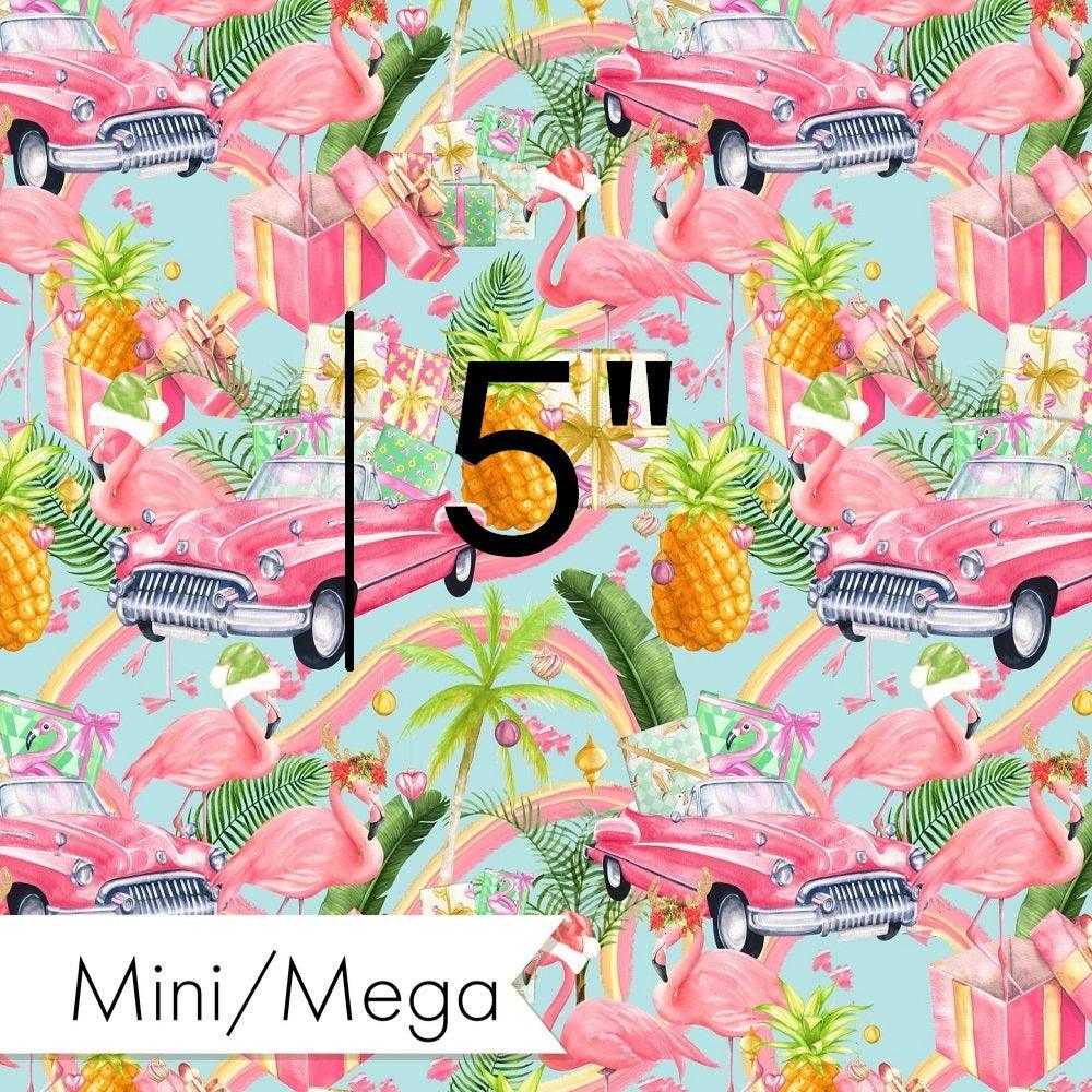 Christmas Design 125 Flamingo Fabric – premium custom printed fabric for sewing | Fabric by Missy Rose