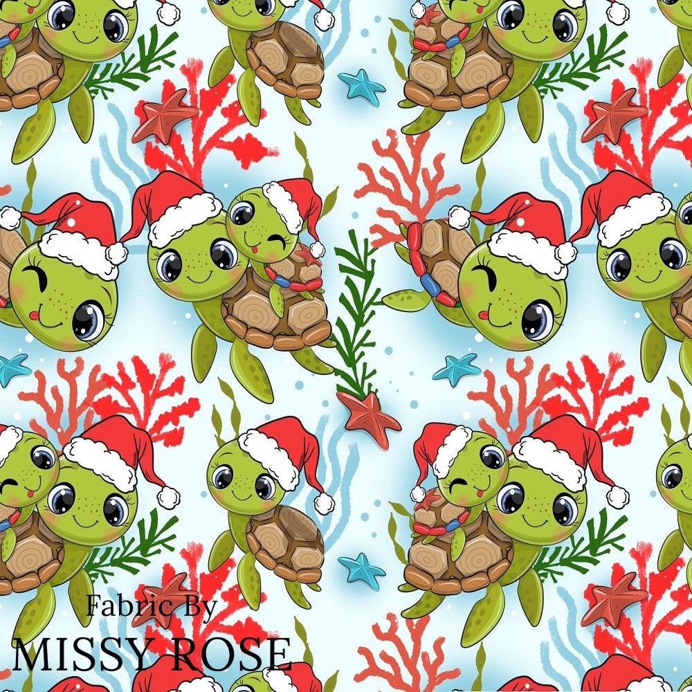 Christmas Design 126 Turtle Fabric – Australian custom printed fabric pre-order | Fabric by Missy Rose