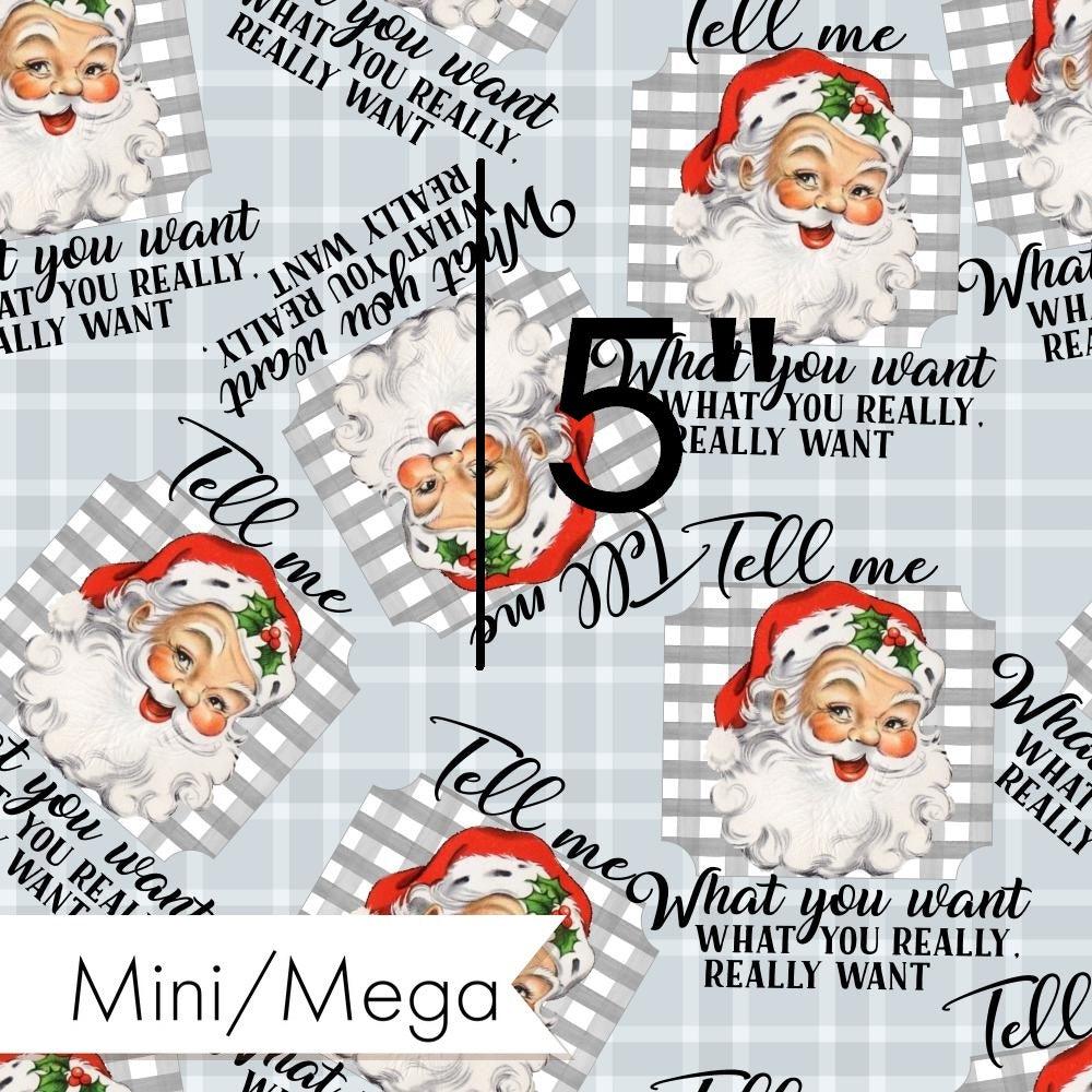 Christmas Design 127 Santa Fabric – custom printed pre-order fabric Australia | Fabric by Missy Rose