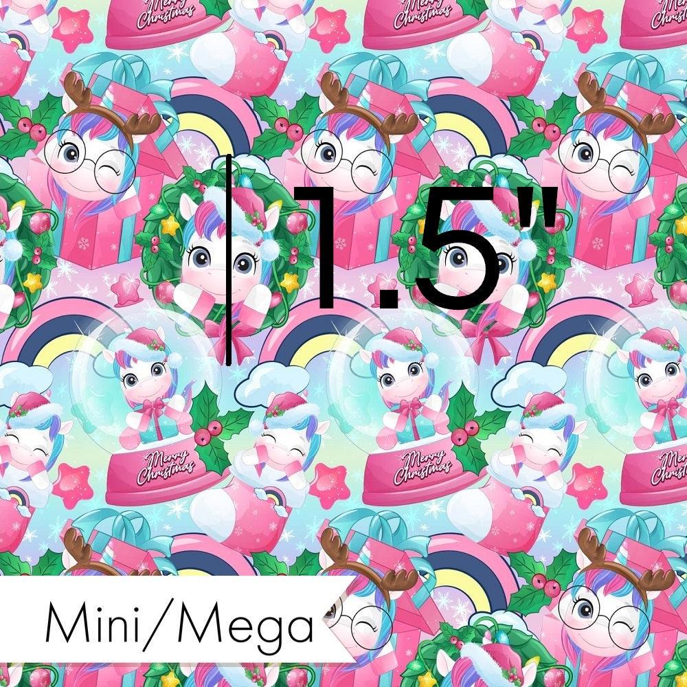 Christmas Design 129 Cute Unicorn Fabric – Australian custom printed fabric pre-order | Fabric by Missy Rose
