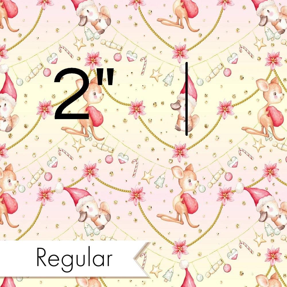 Christmas Design 13 Pastel Kangaroo Fabric – pre-order designer fabric Australia | Fabric by Missy Rose