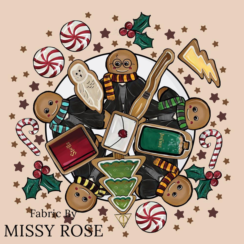 Christmas Design 132 Panel fabric – premium custom printed fabric for sewing | Fabric by Missy Rose
