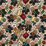 Christmas - Design 132 - Wizard Cookie Fabric