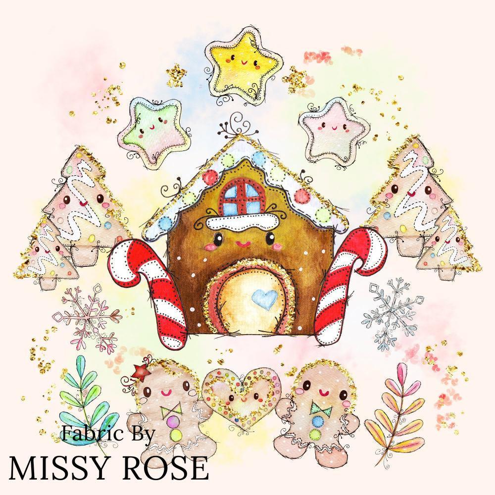 Christmas Design 135 Panel fabric – made-to-order custom fabric by the metre | Fabric by Missy Rose