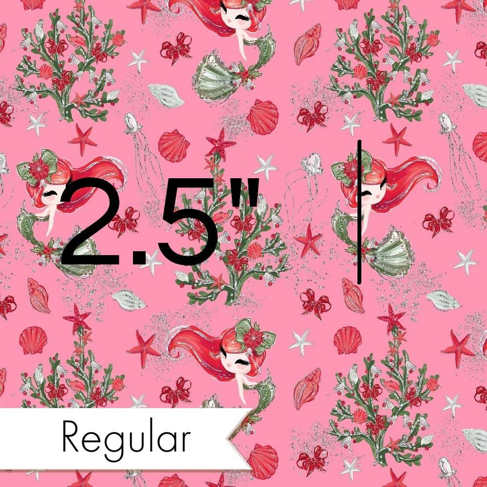 Christmas Design 136 Pink Mermaid Fabric – premium custom printed fabric for sewing | Fabric by Missy Rose