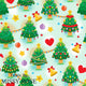Christmas - Design 138 - Kawaii Tree Fabric
