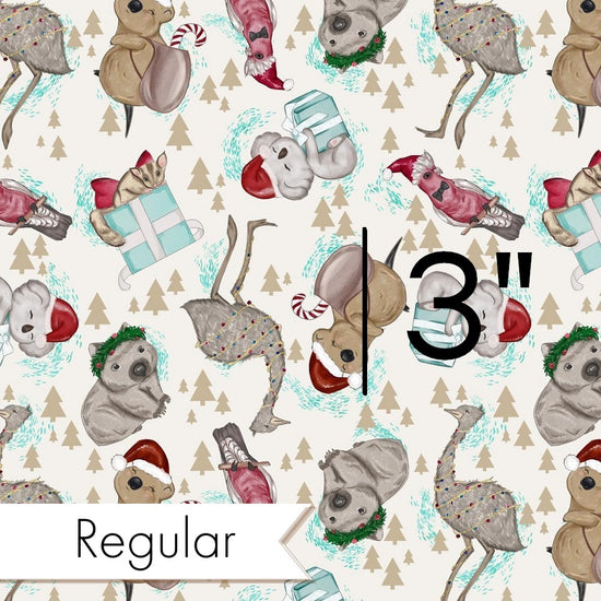 Christmas - Design 14 - Australian Animals Presents Fabric
