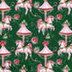Christmas - Design 140 - Green Pony Fabric