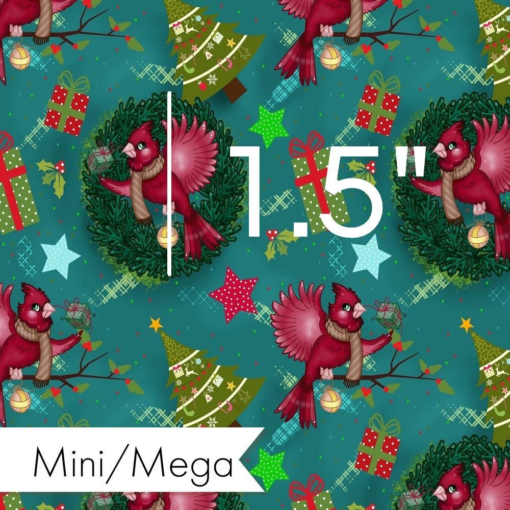 Christmas Design 143 Robin Fabric – custom printed pre-order fabric Australia | Fabric by Missy Rose