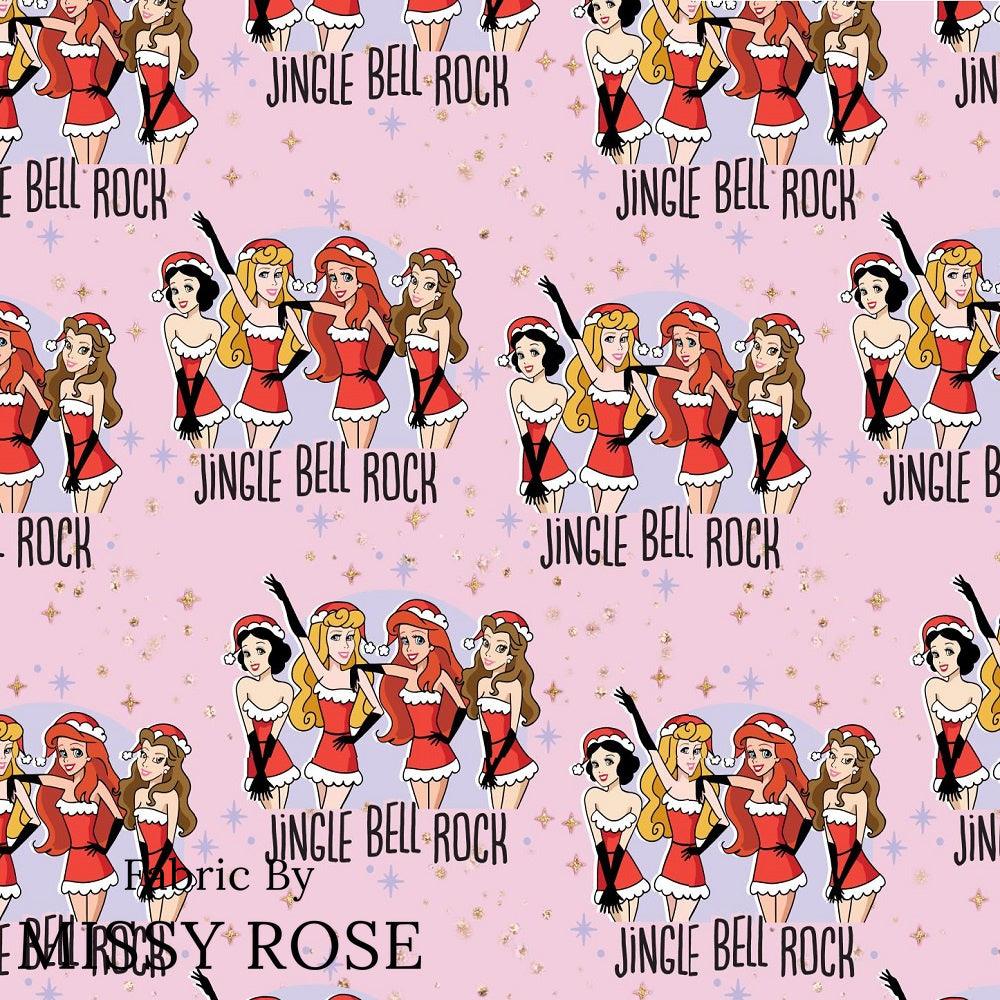 Christmas Design 144 Rock Fabric – custom printed pre-order fabric Australia | Fabric by Missy Rose