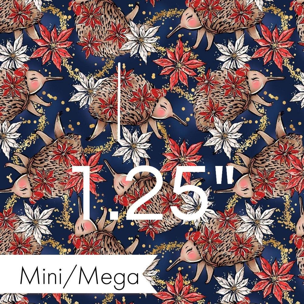 Christmas Design 146 Navy Echidna Fabric – pre-order designer fabric Australia | Fabric by Missy Rose