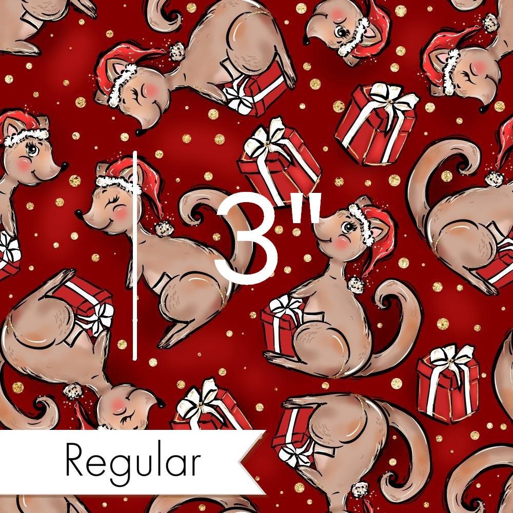 Christmas Design 148 Kangaroo Fabric – custom printed pre-order fabric Australia | Fabric by Missy Rose