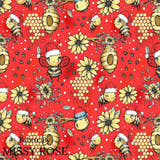 Christmas - Design 15 - Festive Bee Fabric