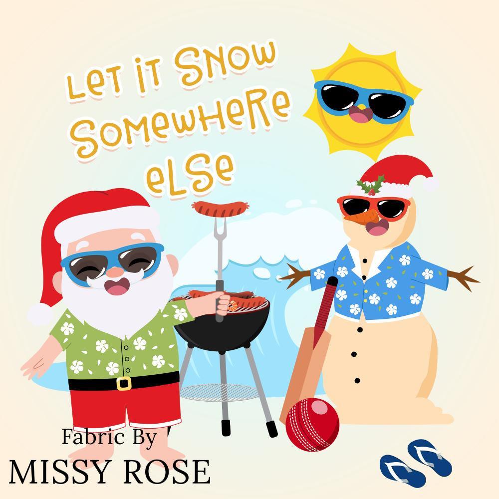 Christmas Design 153 Panel fabric – pre-order designer fabric Australia | Fabric by Missy Rose