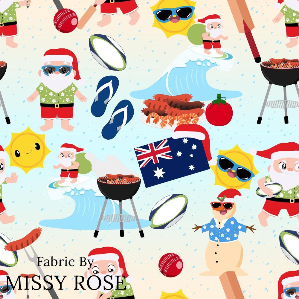 Christmas Design 153 Summer Fabric – pre-order designer fabric Australia | Fabric by Missy Rose