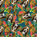 Christmas - Design 154 - Festive Dog Fabric
