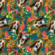 Christmas - Design 154 - Festive Dog Fabric