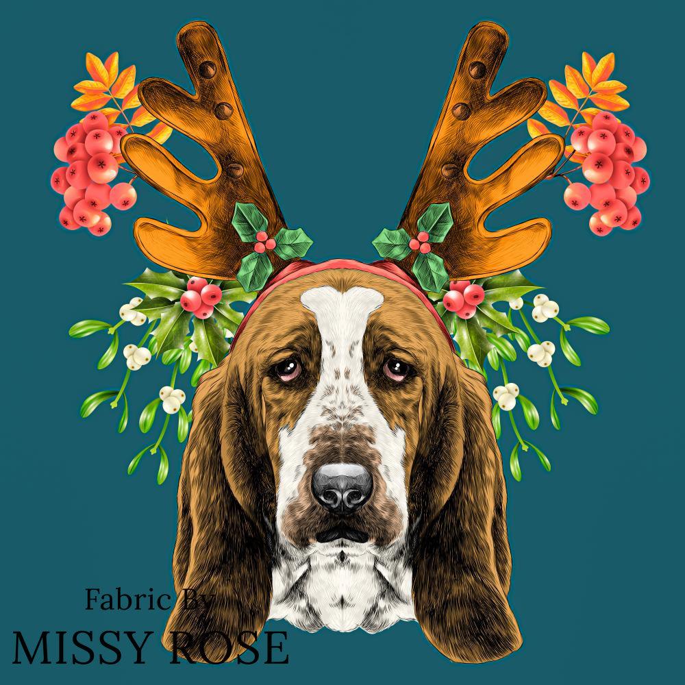 Christmas Design 154 Panel fabric – custom printed pre-order fabric Australia | Fabric by Missy Rose