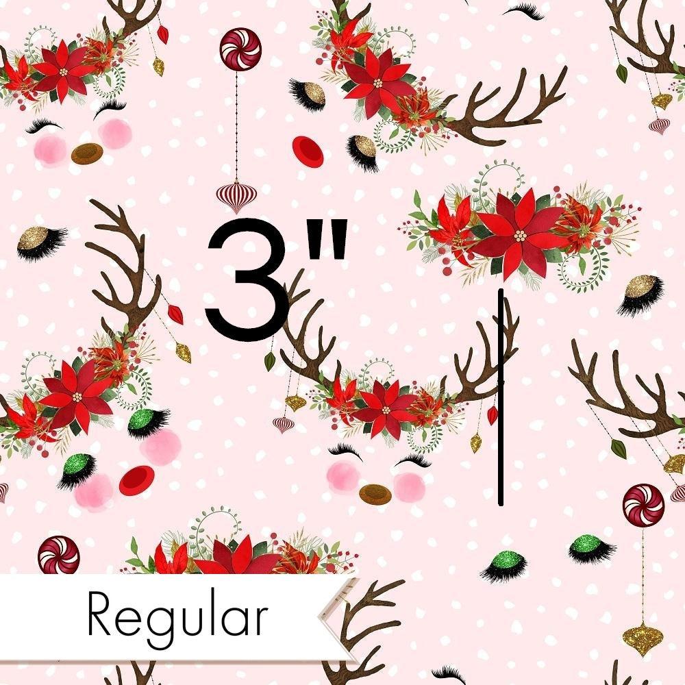 Christmas Design 155 Reindeer Face Fabric – made-to-order custom fabric by the metre | Fabric by Missy Rose