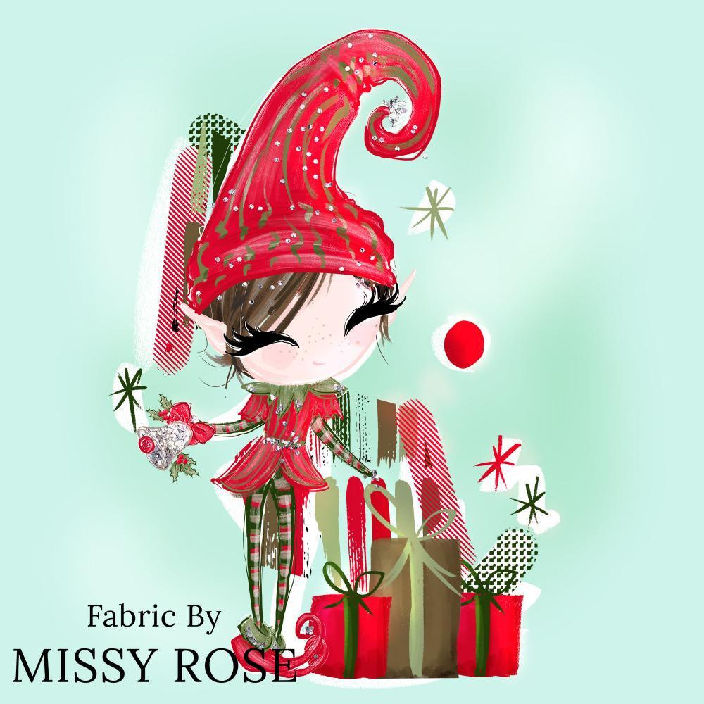 Christmas Design 157 Panel fabric – premium custom printed fabric for sewing | Fabric by Missy Rose